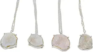 Geode Druzy Pendant with Bezel Setting