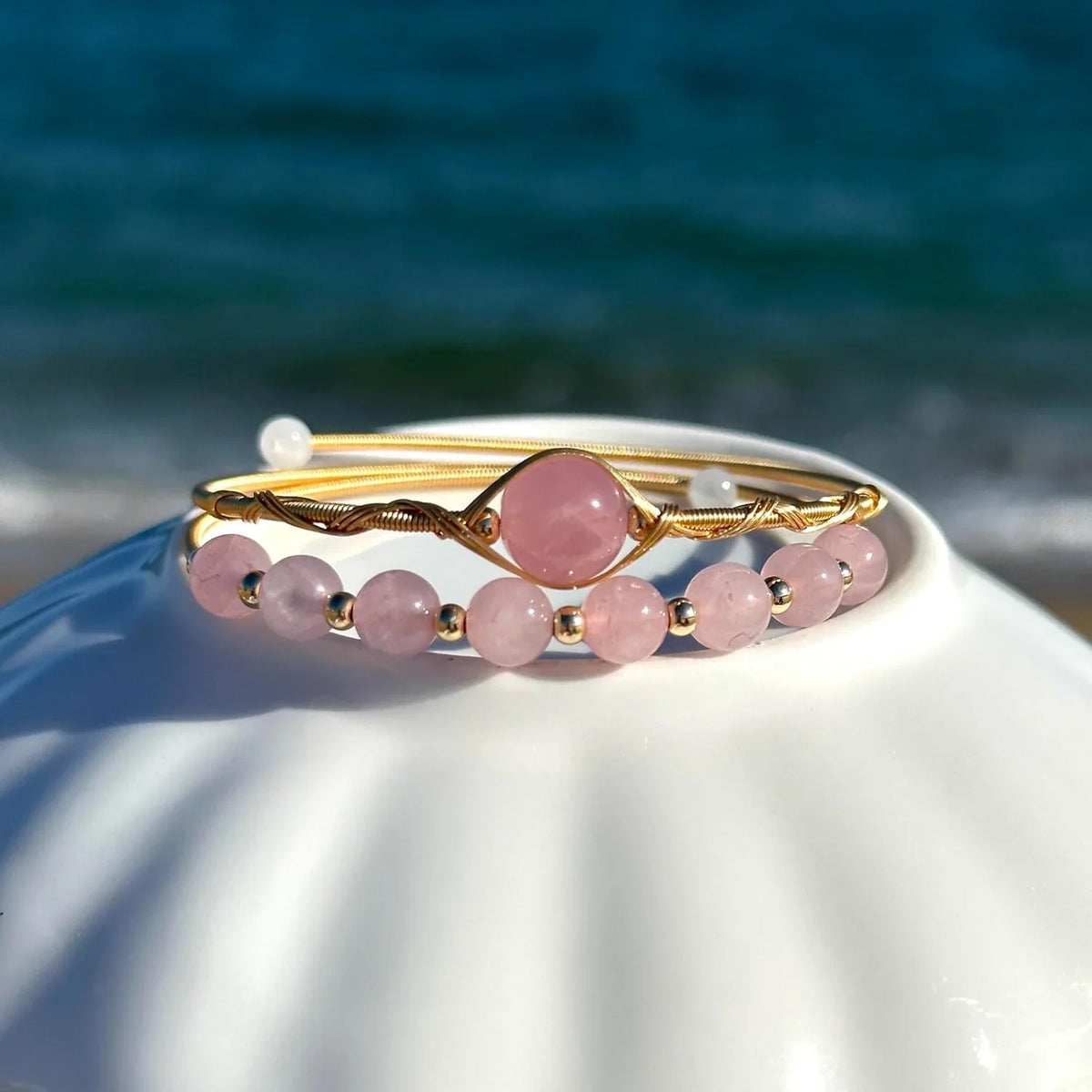 Rose Quartz Bangle