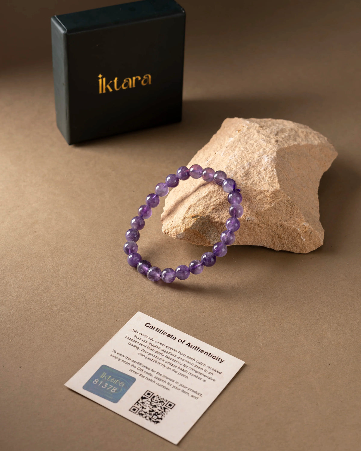 Amethyst Round 8MM Bead Bracelet – Boosts intuition & focus