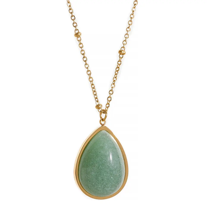 Aventurine Pendant Necklace for Luck & Abundance