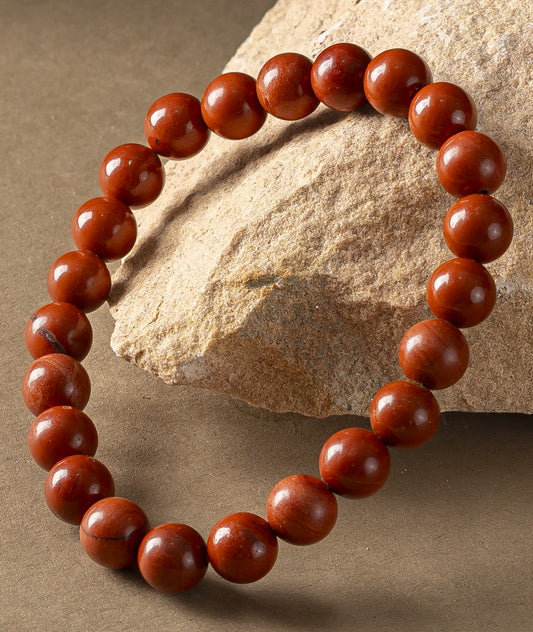 Natural Red Carnelian Bracelet 8mm With Certificate