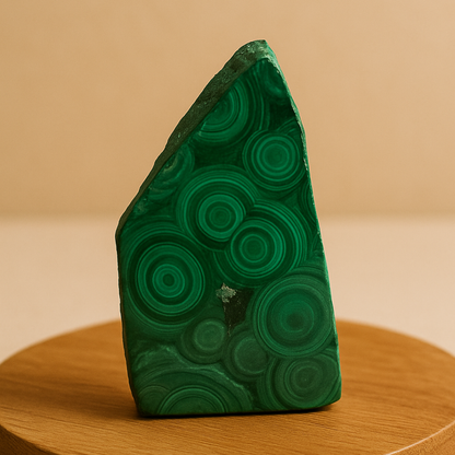 Emerald Shield Malachite Cluster (AAA Quality)