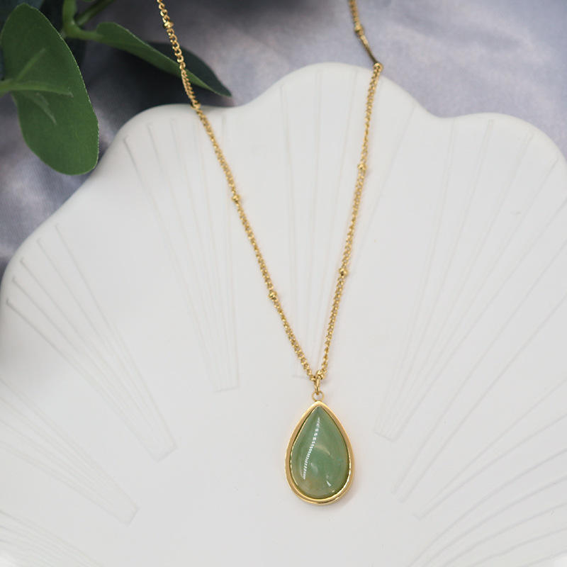 Aventurine Pendant Necklace for Luck & Abundance