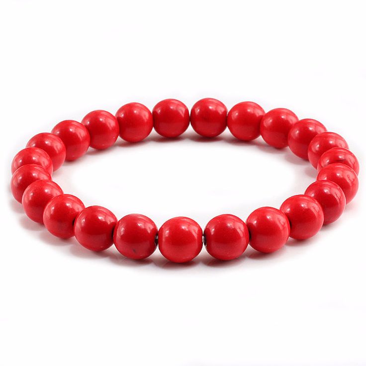 Natural Red Coral AAA Bracelet 8MM With Certificate