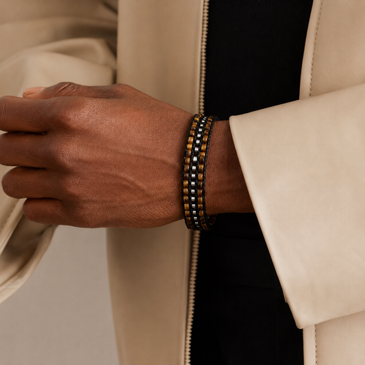 Tiger Eye & Hematite Apex Bracelet