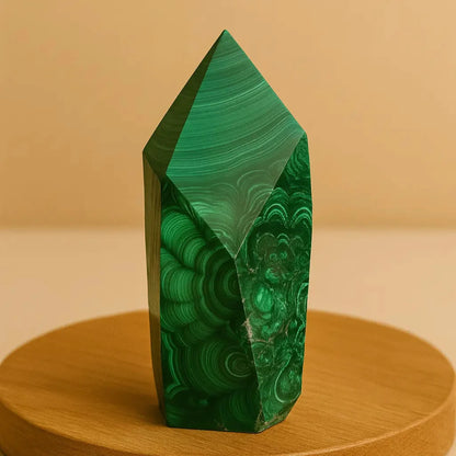 Emerald Shield Malachite Cluster (AAA Quality)