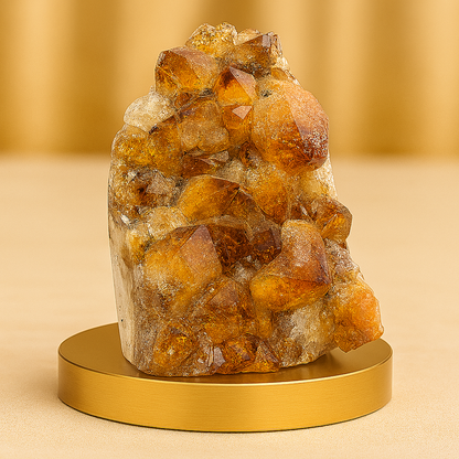Sunfire Crystal Citrine Geode – from Brazil (AAA Quality)