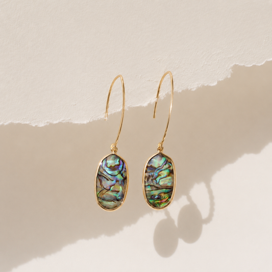 Pearl Tide Abalone Shell Earrings