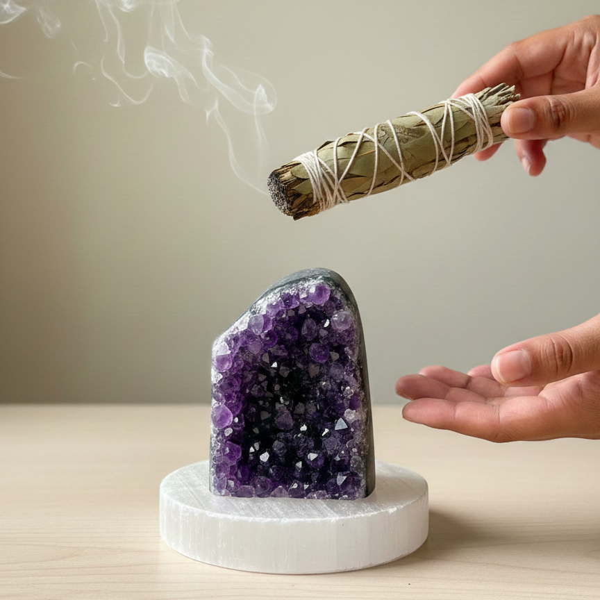 Sacred Guard Eucalyptus Sage Smudge Stick (For grounding, protection, and restoring harmony.)