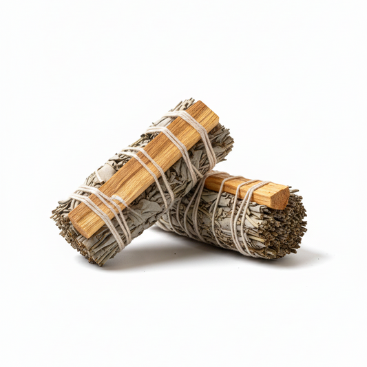 Palo Santo with Sage Smudge Stick (For a Calming Home Atmosphere)