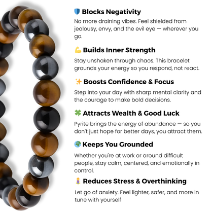 Triple Protection Men's 8MM Bracelet