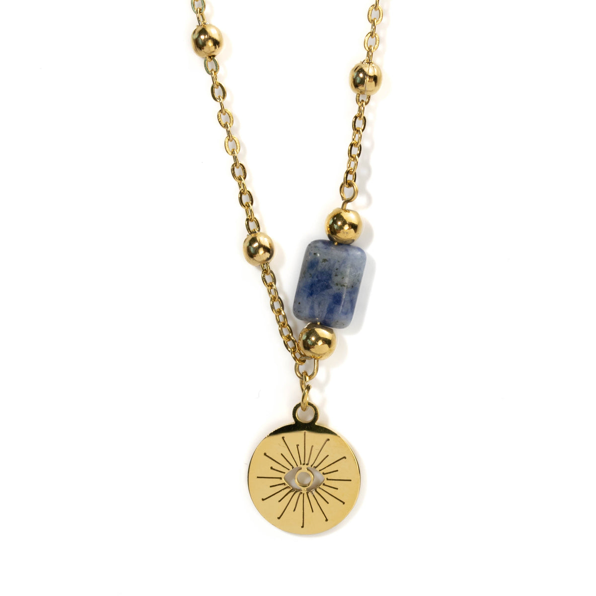 Lapis Lazuli Evil Eye Necklace