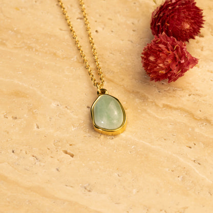 Green Jade Pendant Necklace for Luck & Prosperity