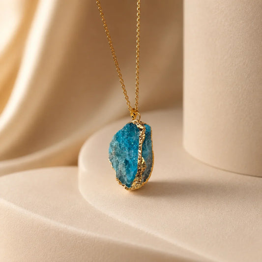Amazonite Druzy Pendant