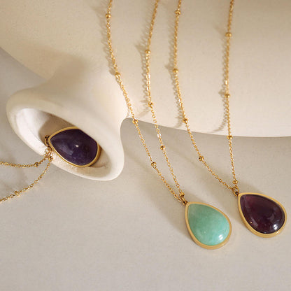 Aventurine Pendant Necklace for Luck & Abundance
