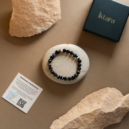 Sulemani Hakik Round 8MM Bead Bracelet (Protection from Evil Eye)