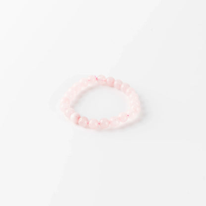 Rose Quartz Love Harmony Round 8MM Bead Bracelet