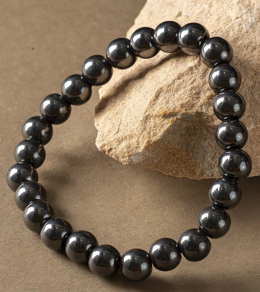 Natural Hematite Bracelet 8mm With Certificate