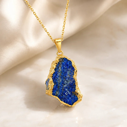 Lapis Lazuli Druzy Pendant