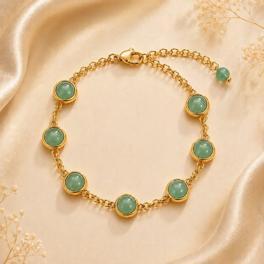 Green Aventurine Wealth Energy Chain Bracelet