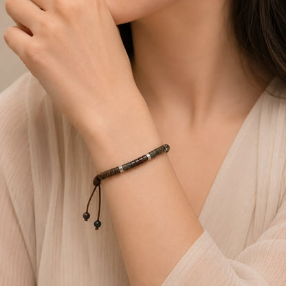 Dragon Blood Stone Braided Bracelet for Courage & Power
