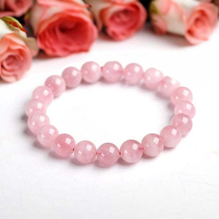 Rose Quartz Love Harmony Round 8MM Bead Bracelet