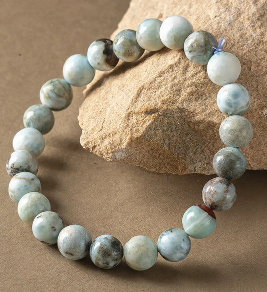 Natural Larimar AAA Bracelet 8MM With Certificate