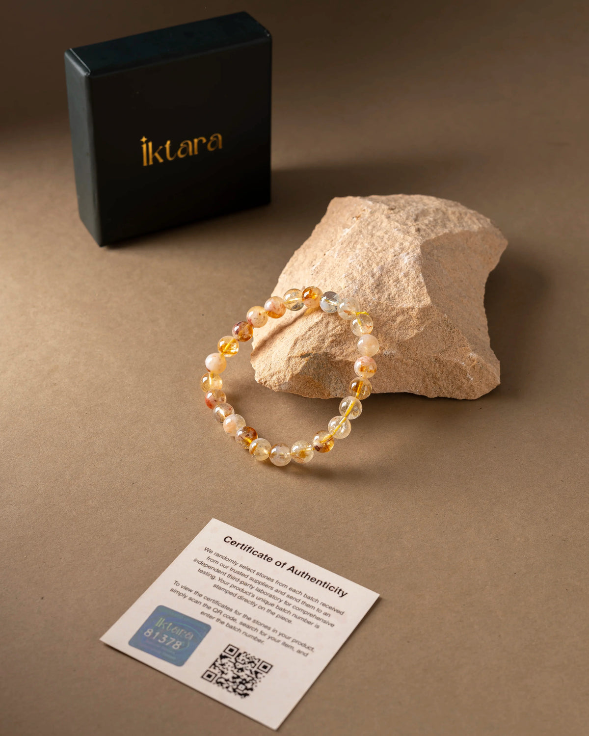 Citrine Round 8MM Bead Bracelet - Success & Abundance