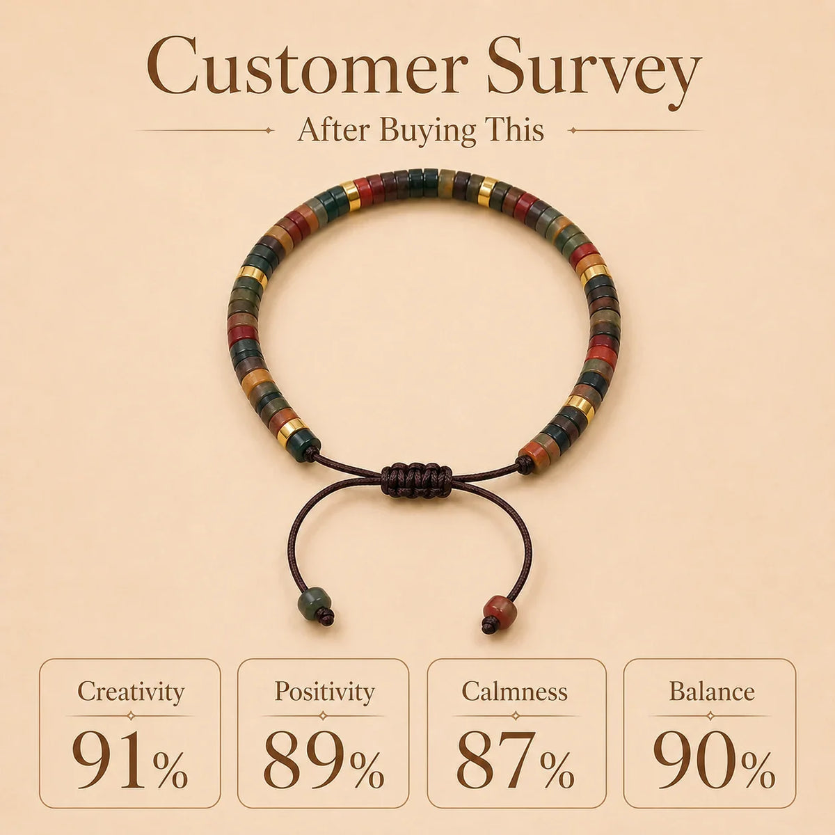 Picasso Braided Bracelet (Promoting stability & inner strength)