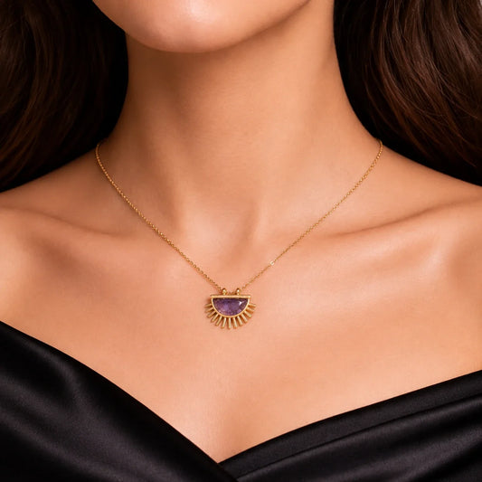 Purple Dawn Amethyst Necklace