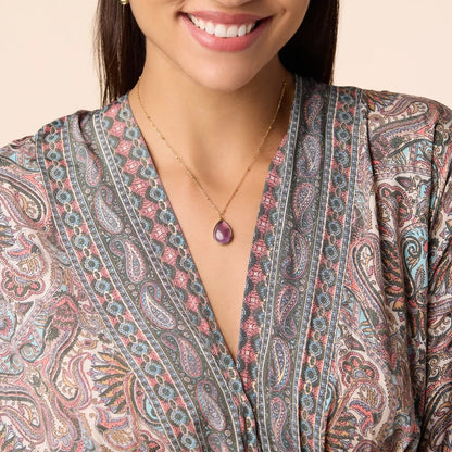 Amethyst Pendant Necklace