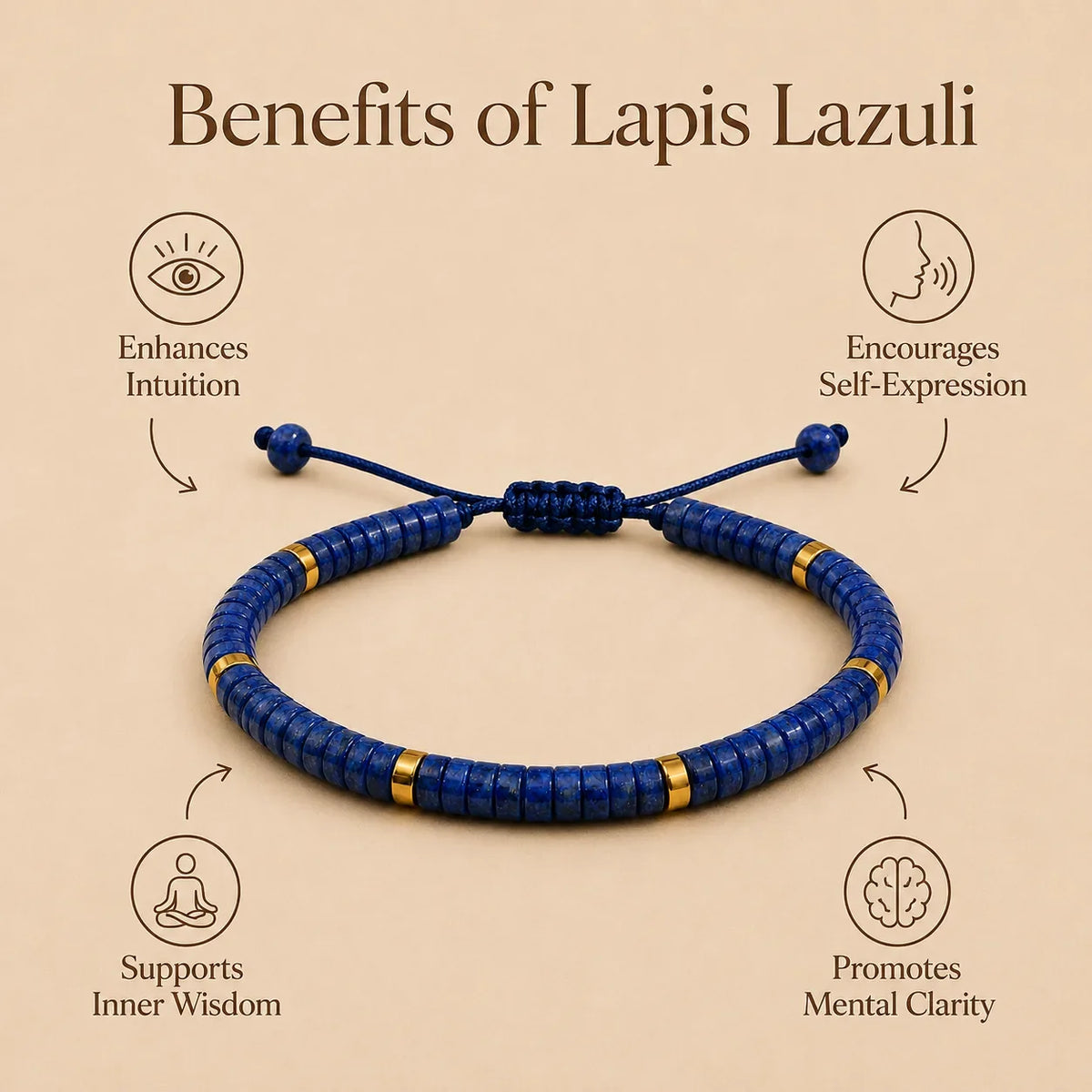 Lapis Lazuli Braided Bracelet