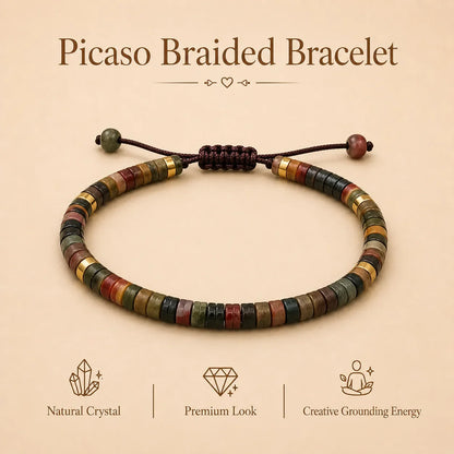 Picasso Braided Bracelet (Promoting stability & inner strength)