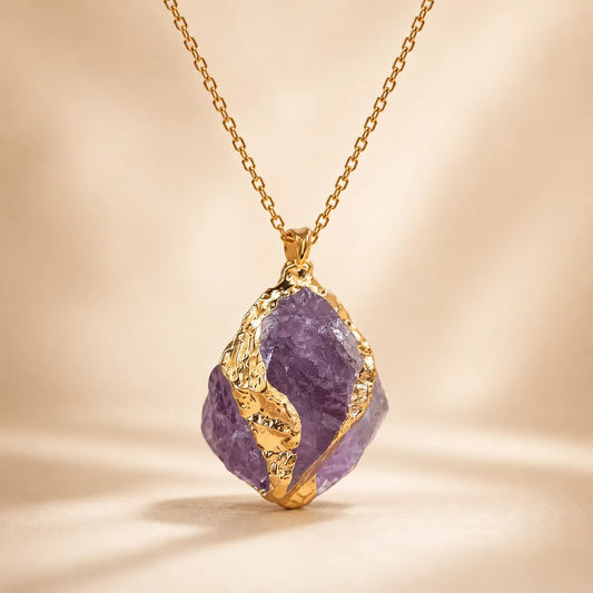 Amethyst Druzy Pendant