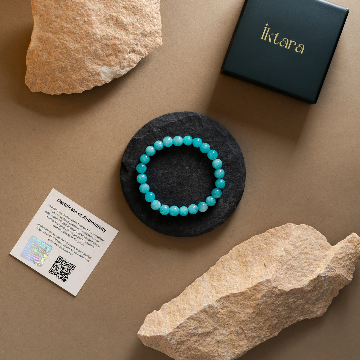 Natrual Amazonite AAA Bracelet 8MM With Certificate