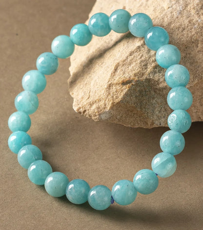 Natrual Amazonite AAA Bracelet 8MM With Certificate