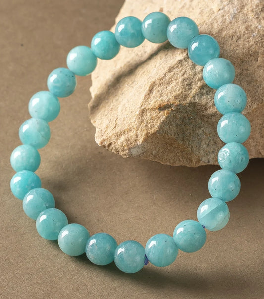 Natrual Amazonite AAA Bracelet 8MM With Certificate