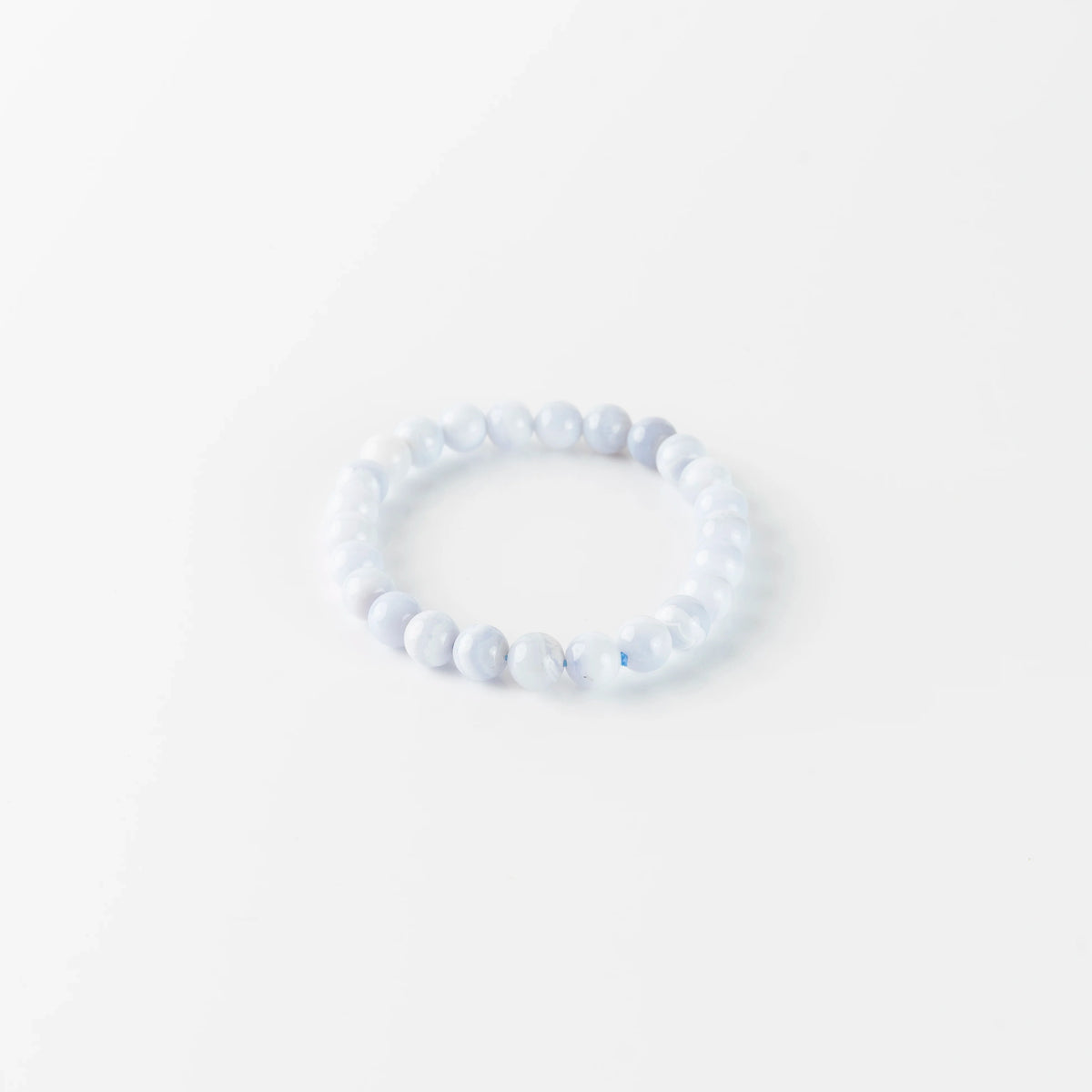 Natural Blue Lace Agate AAA Bracelet 8MM With Certificate