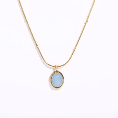 Aquamarine pendant necklace 