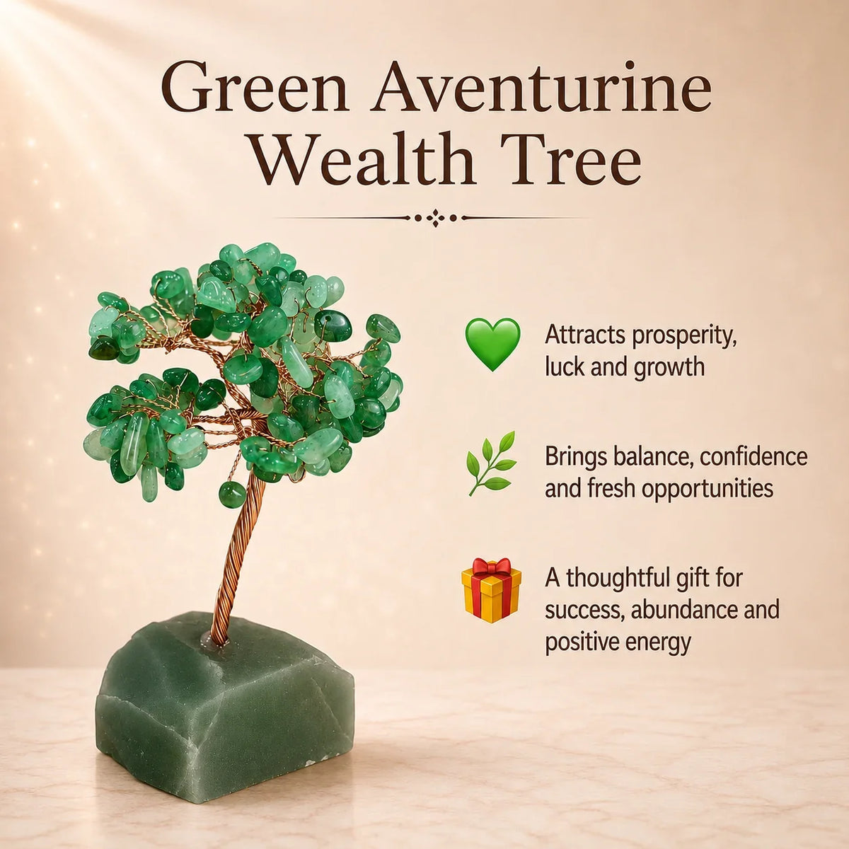 Green Aventurine Wealth Tree