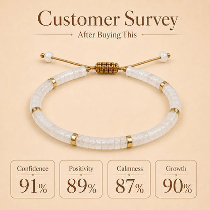 Clear Quartz Braided Bracelet for Empathy